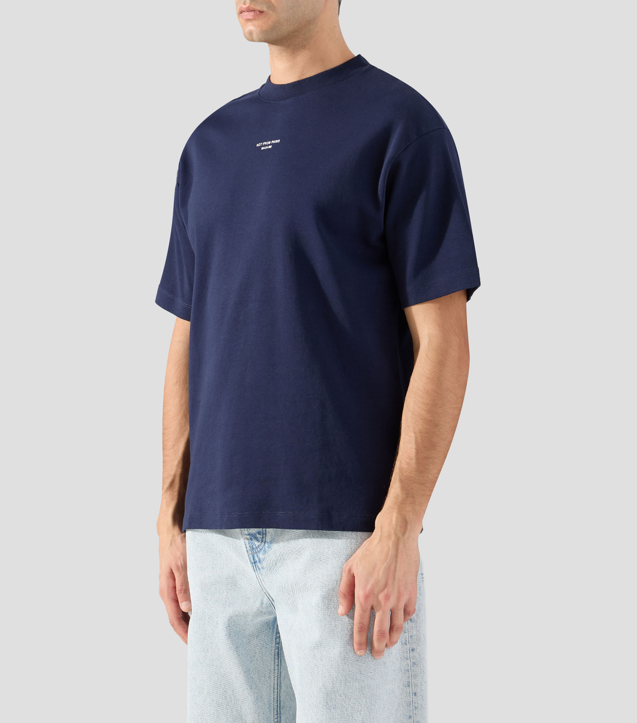 Playera cuello redondo manga corta lisa Hombre